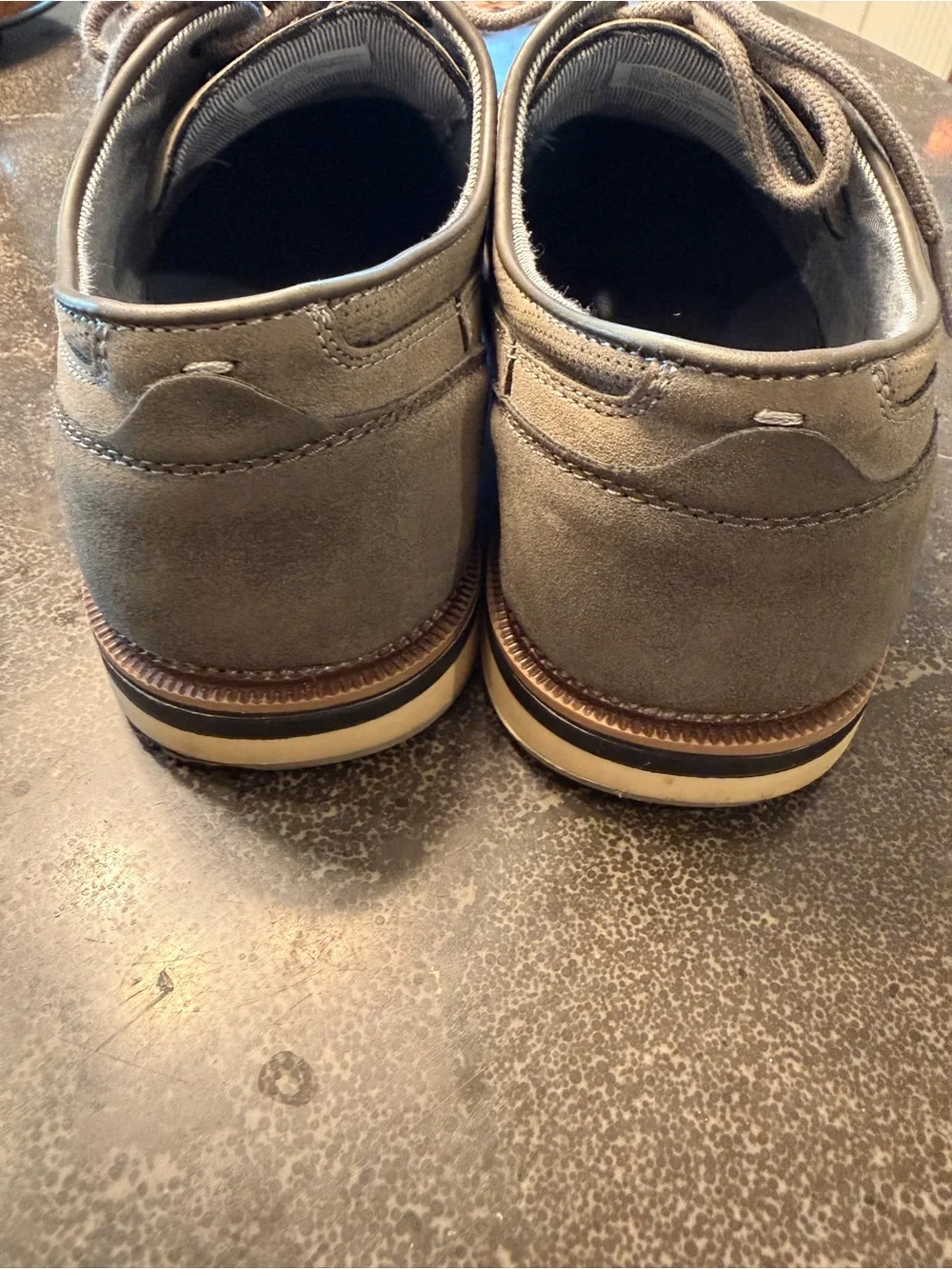 Sonoma Casual Lace-Up Men's Dress Shoe in Gray Ortholite eco